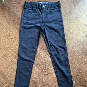 American Eagle super super stretch black jegging
